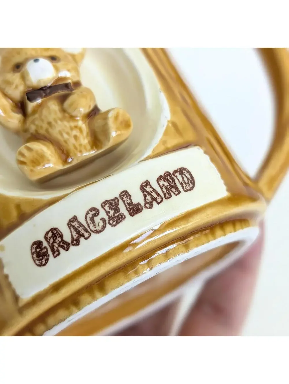 Vintage Graceland Souvenir Coffee Mug with Teddy Bear
